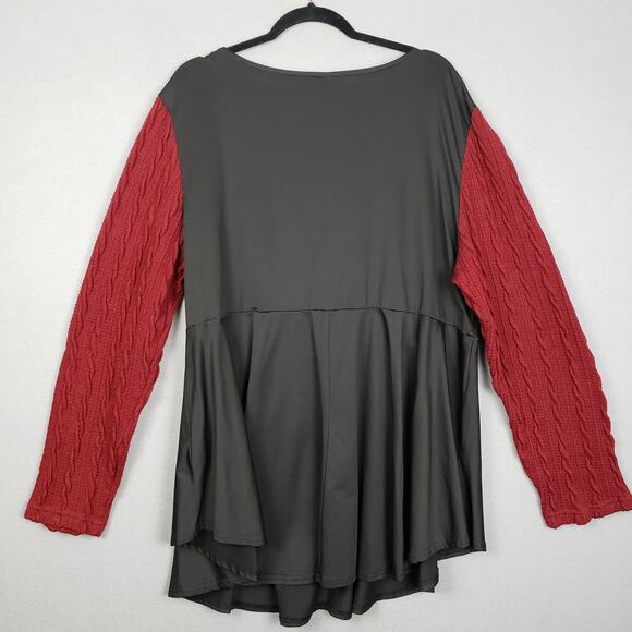 Layered Corset Mini Dress Tunic Black Corset Red Whimsigoth Renaissance Anime - Picture 7 of 7